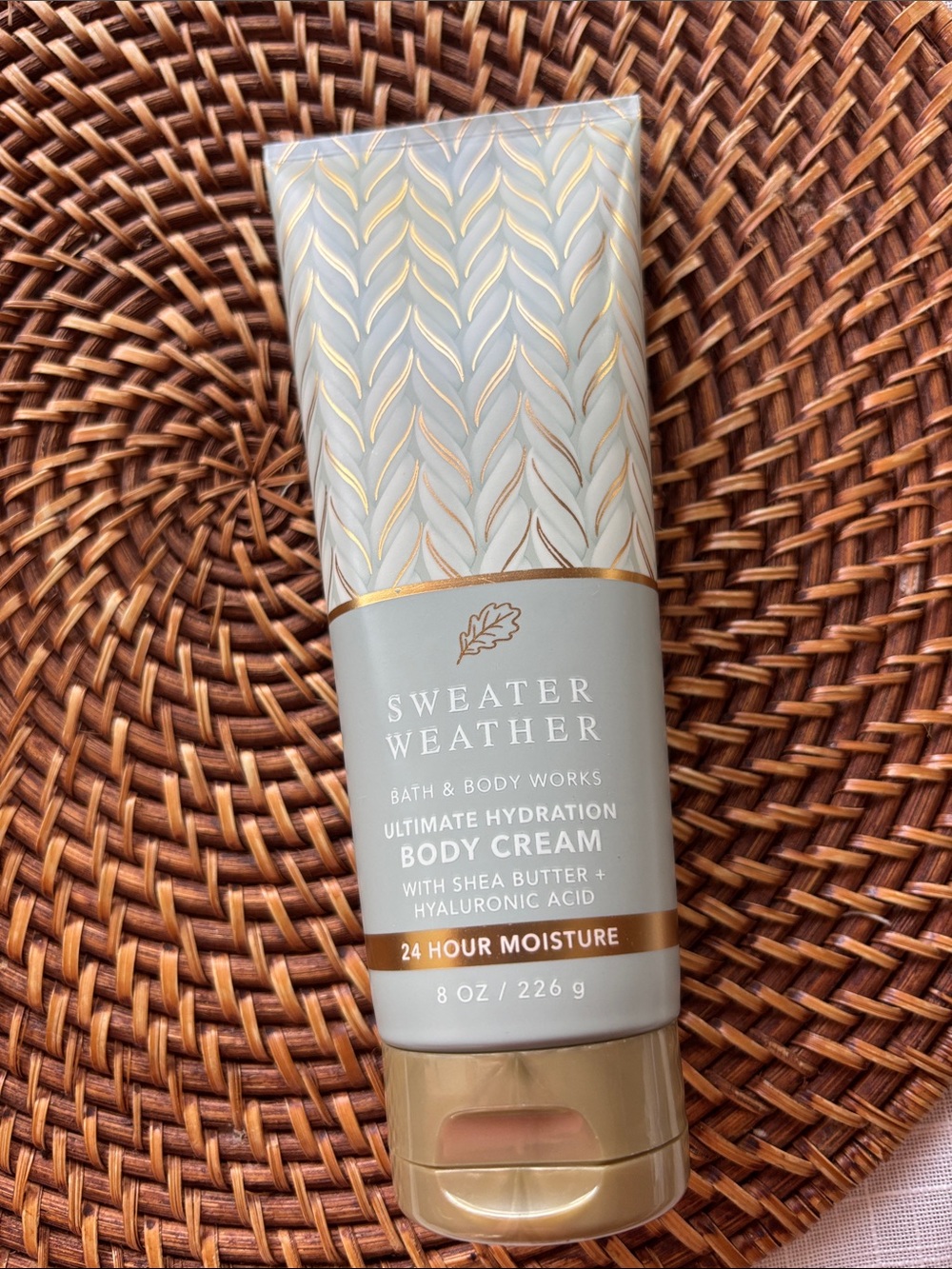Bath & Body Works Sweater Weather Body Cream - Gray & Gold